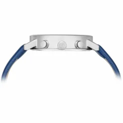 Uhr Herrenuhr Dualtime Dualzeit Gigandet Minimalism III G22-003 Blau Lederband