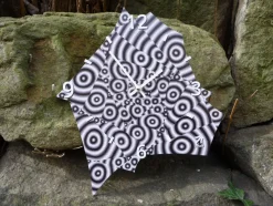 Uhr Wanduhr Amabi Design Kunst Op Art Pop Art Vintage Schwarz Weiß Crazy