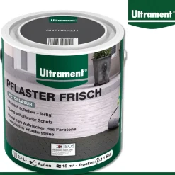 Ultrament 2,5 l Pflaster Frisch Betonlasur Betonfarbe Auffrischung 4 Farben