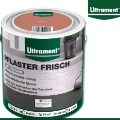 Ultrament 2,5 l Pflaster Frisch Betonlasur Betonfarbe Auffrischung 4 Farben