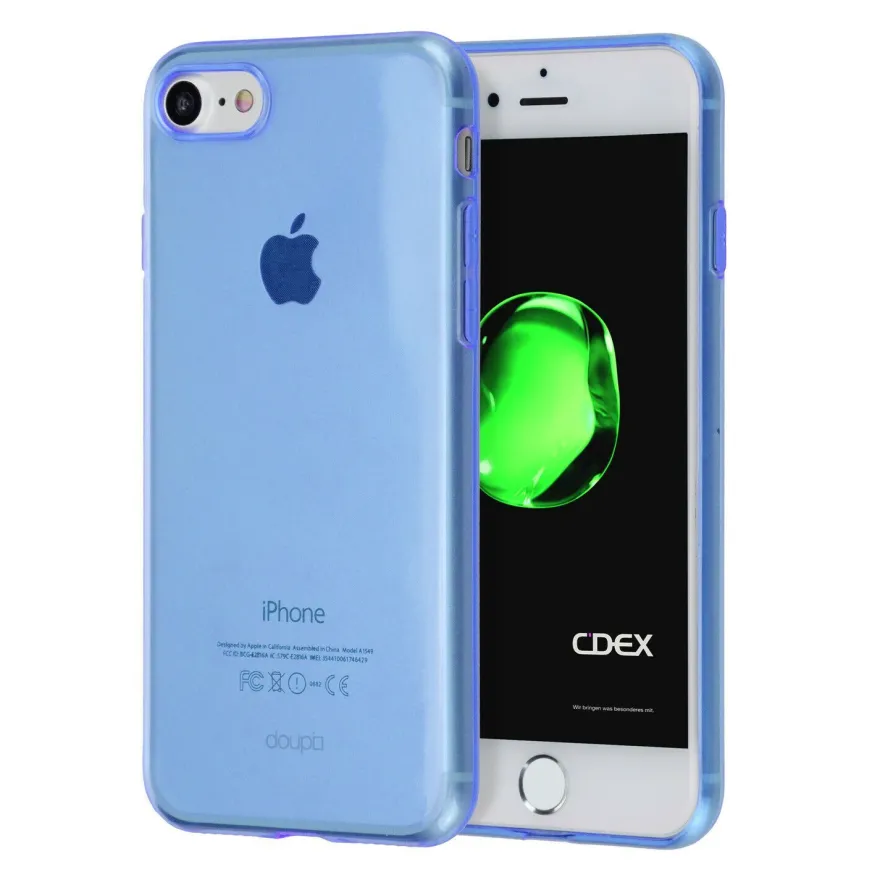 Ultra Slim Case iPhone SE / 8 7 / Plus TPU Schutz Hülle Soft Cover Clear Farbe Folie