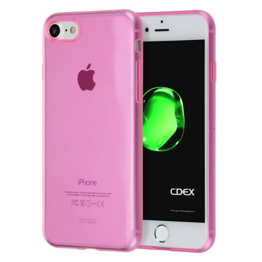Ultra Slim Case iPhone SE / 8 7 / Plus TPU Schutz Hülle Soft Cover Clear Farbe Folie