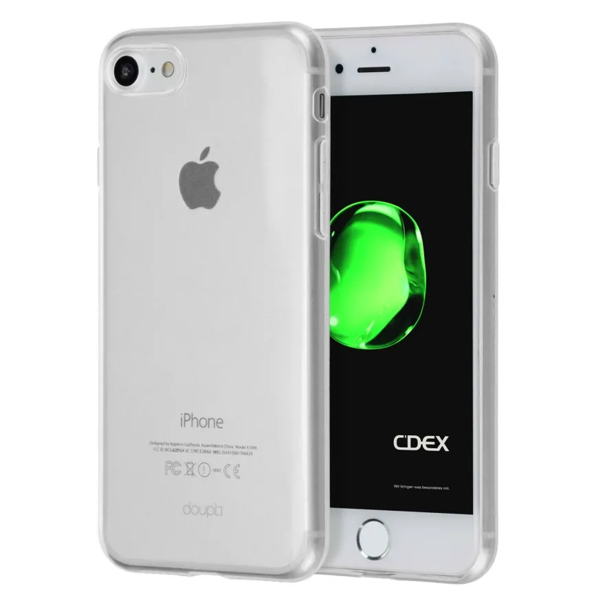 Ultra Slim Case iPhone SE / 8 7 / Plus TPU Schutz Hülle Soft Cover Clear Farbe Folie