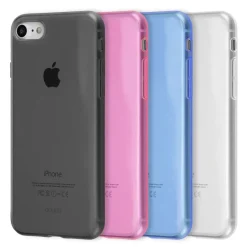 Ultra Slim Case iPhone SE / 8 7 / Plus TPU Schutz Hülle Soft Cover Clear Farbe Folie