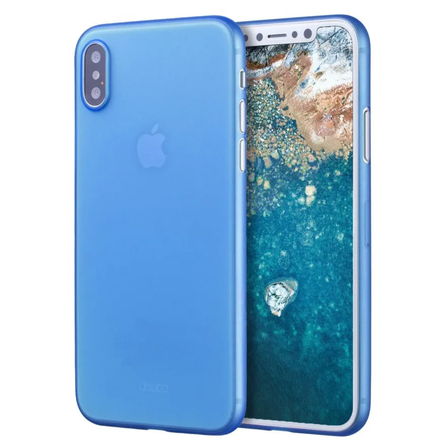 UltraSlim Case iPhone X Matt Clear Schutz Hülle Skin Cover Tasche Schale Folie