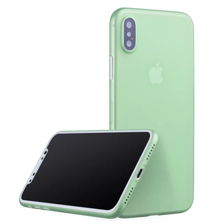 UltraSlim Case iPhone X Matt Clear Schutz Hülle Skin Cover Tasche Schale Folie