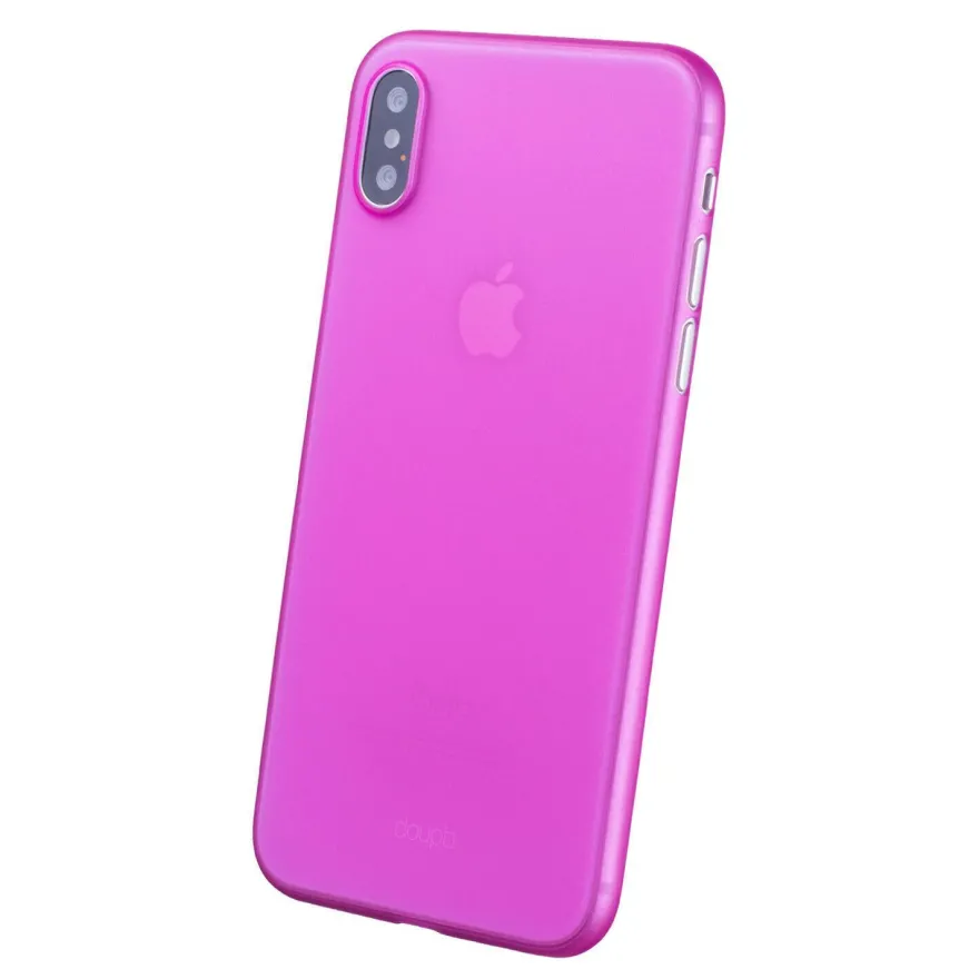 UltraSlim Case iPhone X Matt Clear Schutz Hülle Skin Cover Tasche Schale Folie
