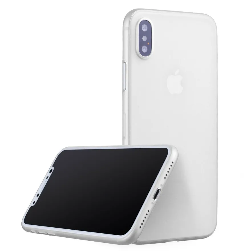 UltraSlim Case iPhone X Matt Clear Schutz Hülle Skin Cover Tasche Schale Folie