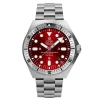 UMF Ruhla 1928M-7 rot Armbanduhr NVA Kampfschwimmer Automatik, Saphirglas, 42mm