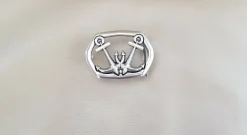 umjuBELT Gürtelschnalle Anchor Pair Anker Gürtelschließe Buckle Maritim 7x5 cm