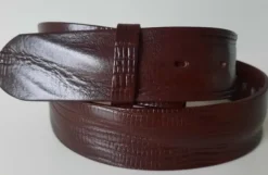 umjuBELT Gürtel Wave Lizard blau rot schwarz brau Leder 80 85 90 95 100 105 110