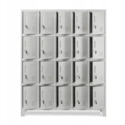 Umkleideschrank Spind Schließfachschrank Metallschrank 172x136x45 cm Grau