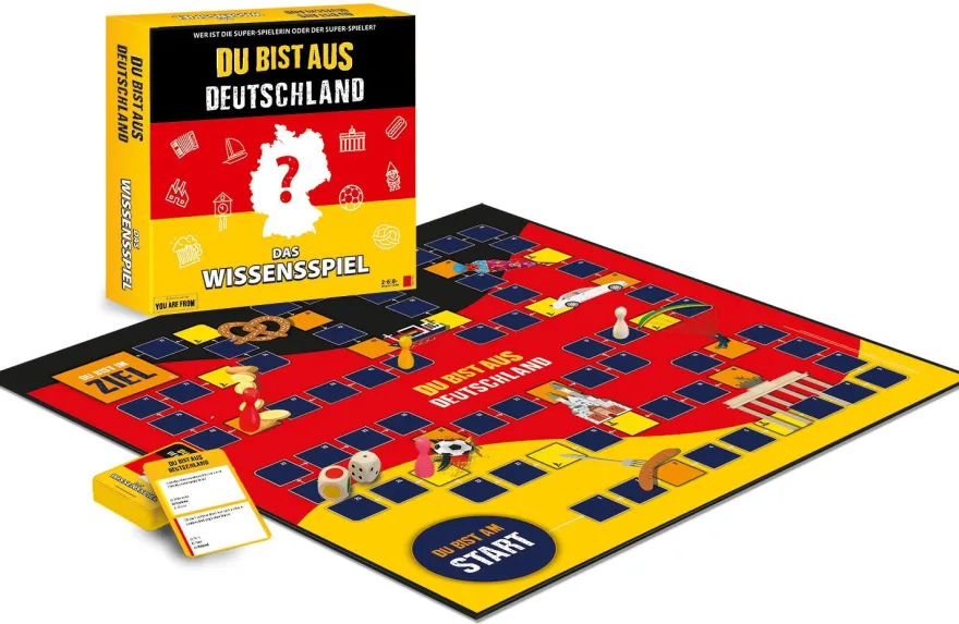 Unique Gaming Brettspiel Du bist aus Deutschland Gesellschaftsspiel Wissensspiel