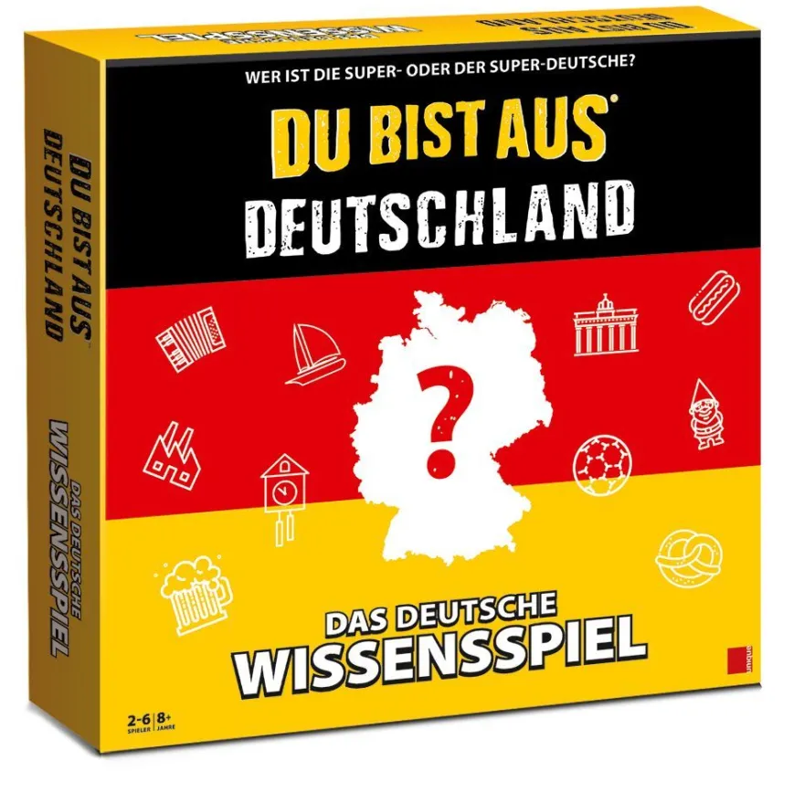 Unique Gaming Brettspiel Du bist aus Deutschland Gesellschaftsspiel Wissensspiel
