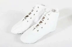 Unisex Kinder Canvas Ballet Tanzschuhe Schnurschuhe Jazzschuhe Rot/ Schwarz/ Weib