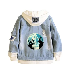 Unisex Sweatshirt Hoodie Harry Potter Kapuze Jeansjacke Hogwarts Granger Dobby Mantel