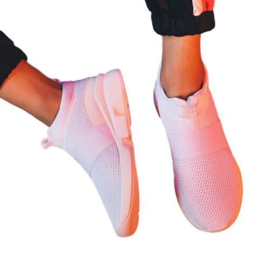 Unisex Turnschuhe Schlupfen Laufschuh Damen Weich Reisen Sport Wanderschuhe Mode