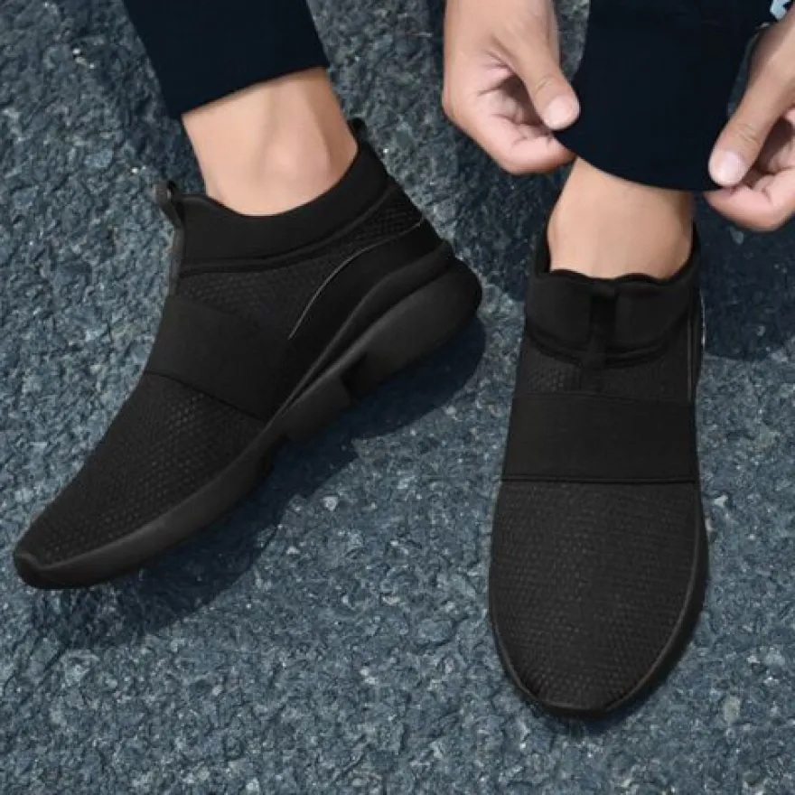 Unisex Turnschuhe Schlupfen Laufschuh Damen Weich Reisen Sport Wanderschuhe Mode