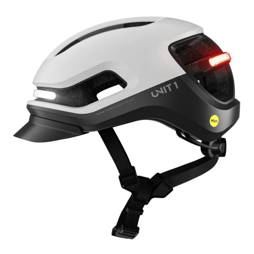 Unit 1 - Fahrradhelm AURA - schwarz/weiß - Gr. M