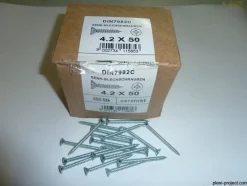 Universalblechschraube Senkblechschraube 4,2 x 50 DIN 7982 C Verzinkt