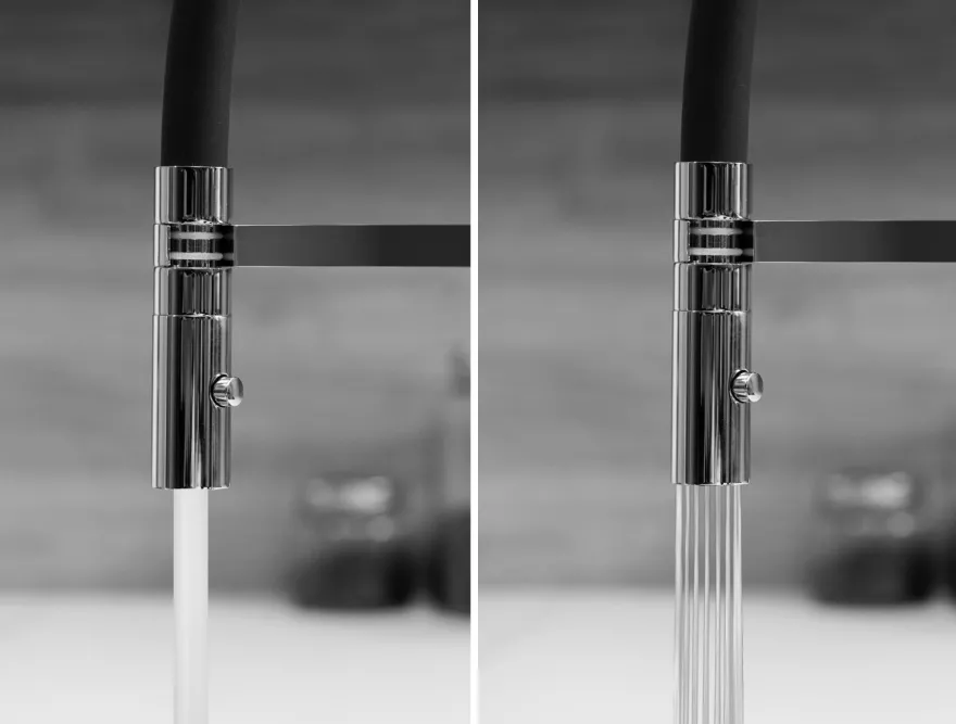 Unterfenster Vorfenster Küchenarmatur klappbar auf nur 6cm mit 2Strahl Brause