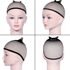 URAQT Haarnetz Wig Cap Nylon Schwarz Mesh und Neutral Beige (4