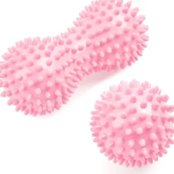 URAQT Massagebälle Faszienball 2er Set Kleine Igelball Hart mit Noppen für
