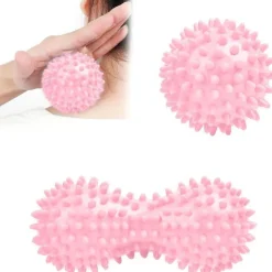 URAQT Massagebälle Faszienball 2er Set Kleine Igelball Hart mit Noppen für