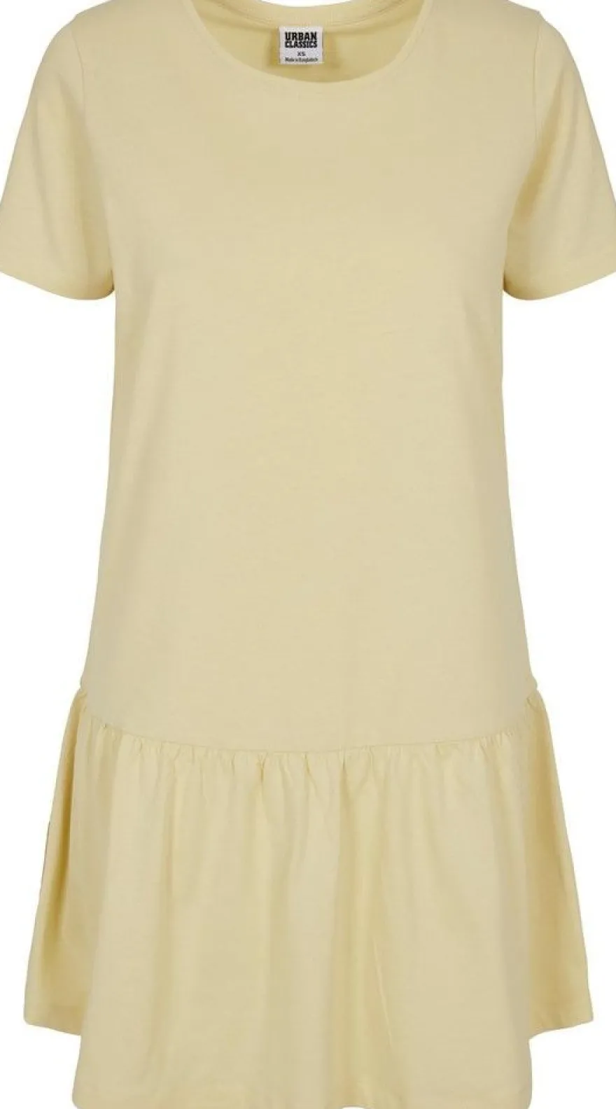 Urban Classics Damen Ladies Valance Tee Dress Softyellow