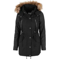 Urban Classics Winterjacke Synthetic Leather Sleeve Parka TB1091