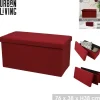 Urban Living faltbare Sitzbank Sitzhocker TISSU Aufbewahrungsbox 53496 rot