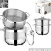 Urban Living 12 Liter Couscous-Topf Ø 28 cm Edelstahl Kochtopf 31322