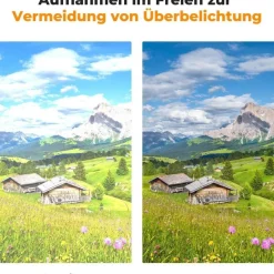 Variabler ND Filter ND3-ND1000 Graufilter 55mm 1.5-10 Blendenstufen