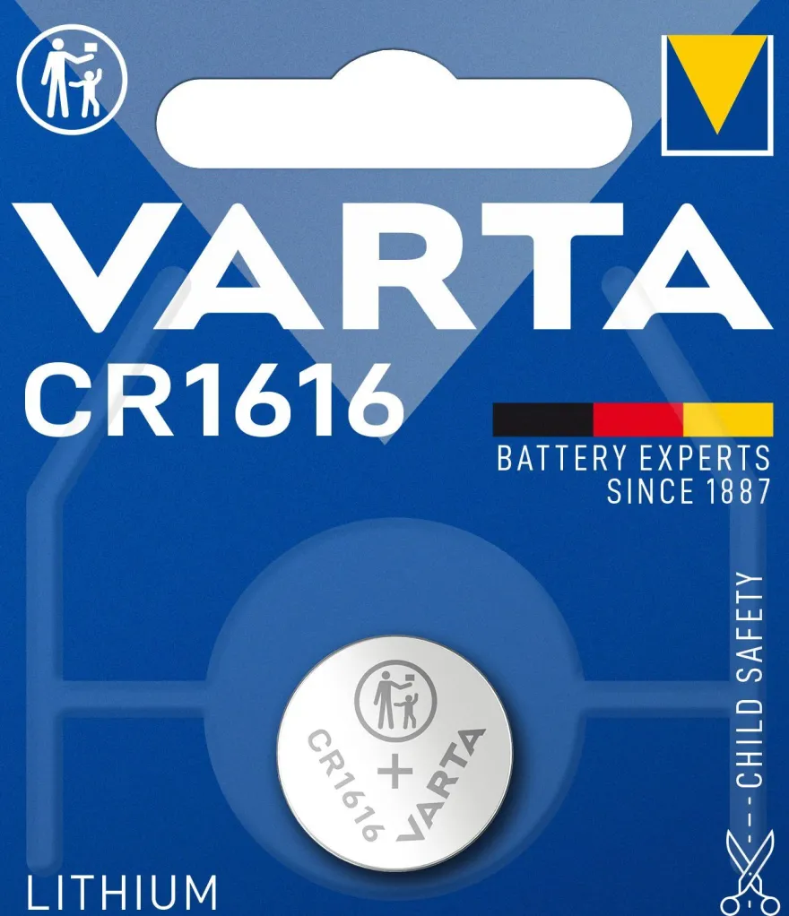 VARTA Knopfzellenbatterie Electronics CR1616 Lithium