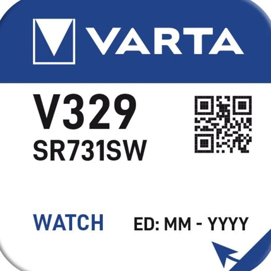 Varta Watch Knopfzelle silberoxid V329/SR731 1,55 V (1er Blister)
