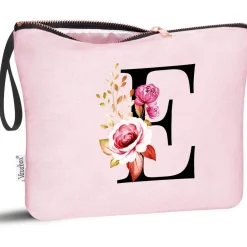 Vavabox Personalisierte A-Z Kosmetiktasche mit initialem Aufdruck - Perfektes