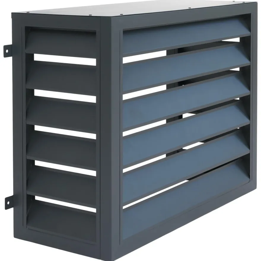 Verkleidung für Klimaanlage/Wärmetauscher HWC-O43, Abdeckung, Metall 73x97x38cm