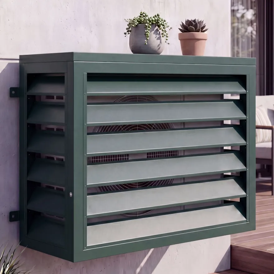 Verkleidung für Klimaanlage/Wärmetauscher HWC-O43, Abdeckung, Metall 73x97x38cm
