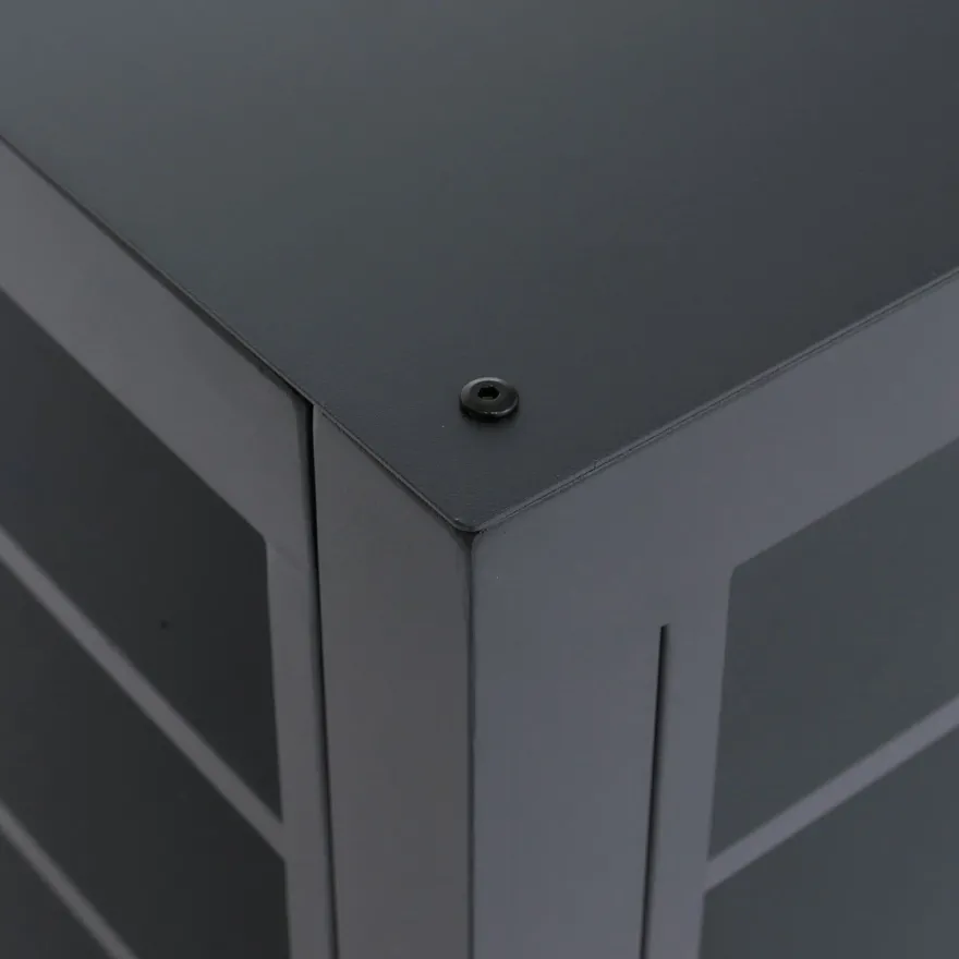 Verkleidung für Klimaanlage/Wärmetauscher HWC-O43, Abdeckung, Metall 73x97x38cm