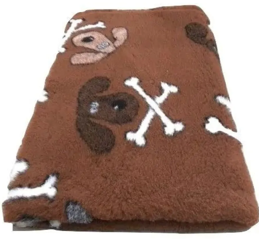 Vet Bed Hundedecke Hundebett Schlafplatz 100 x 75 cm braun 3farbig