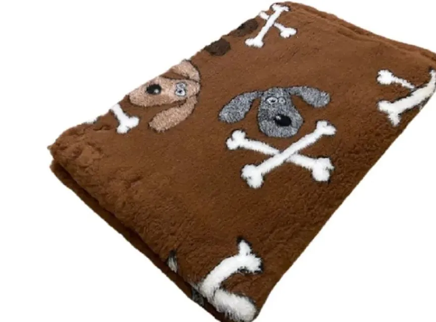 Vet Bed Hundedecke Hundebett Schlafplatz 100 x 75 cm braun 3farbig
