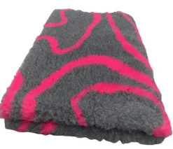 Vet Bed Hundedecke Hundebett Schlafplatz 150 x 100 cm anthrazit fuchsie