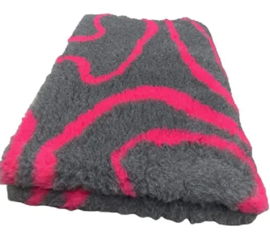 Vet Bed Hundedecke Hundebett Schlafplatz 150 x 100 cm anthrazit fuchsie