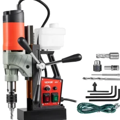 VEVOR Magnetkernbohrmaschine 1400W 50mm Magnetbohrer 810 U/min 10 Gänge