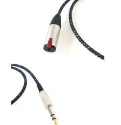 Viablue EPC-4 - HighEnd Kopfhörerkabel - Verlängerung - 6,3mm Klinke - Blue