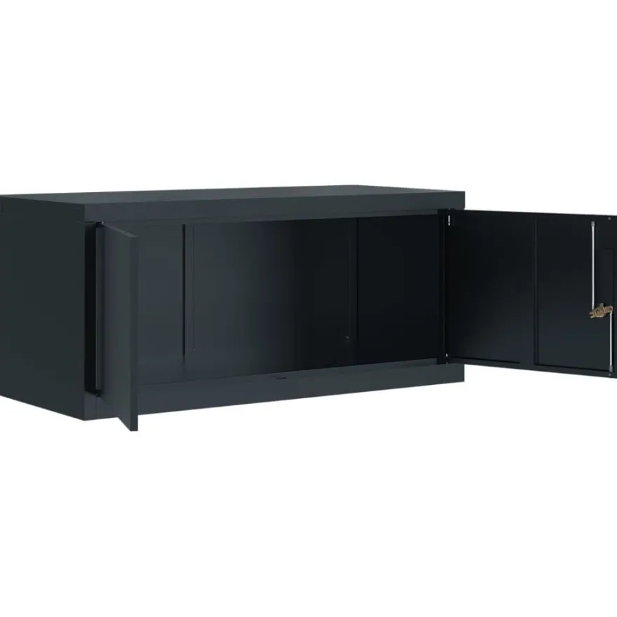 vidaXL Aktenschrank Anthrazit 90x40x220 cm Stahl