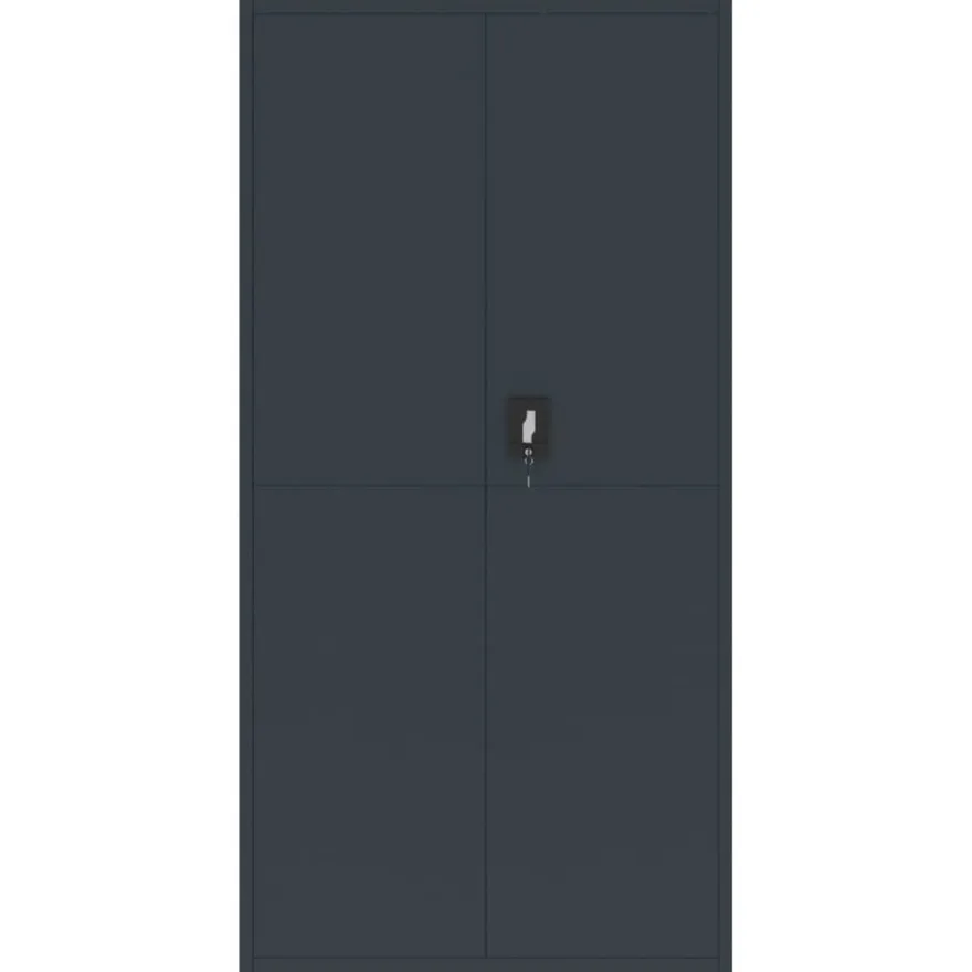 vidaXL Aktenschrank Anthrazit 90x40x220 cm Stahl