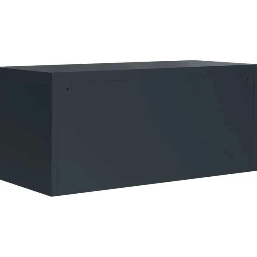 vidaXL Aktenschrank Anthrazit 90x40x220 cm Stahl