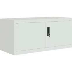 vidaXL Aktenschrank Hellgrau 90x40x240 cm Stahl