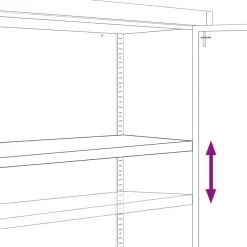 vidaXL Aktenschrank Schwarz 90x40x70 cm Stahl